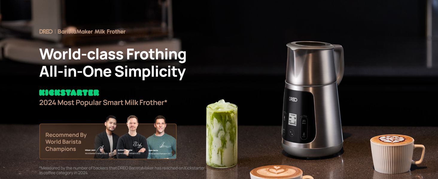 Amazon.com: DREO Milk Frother, All-in-1 Electric Foam Maker for